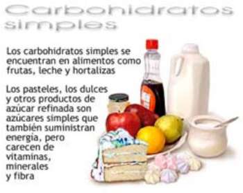 carbohidratos simples