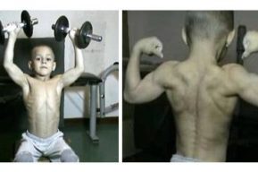 Giuliano Stroe, el niño mas fuerte del mundo