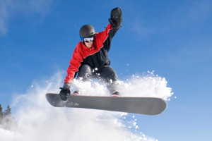 Snowboard en acción